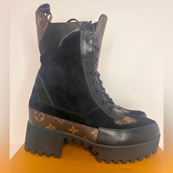 **NEW IN BOX**Louis Vuitton Laureate Platform Boots size 40/US 9.5 Made in Italy - Picture 5 of 10